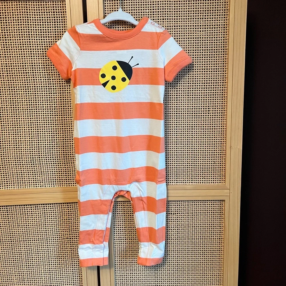 NWT Hanna Andersson Baby Graphic Romper 12-18M - Picture 2 of 6